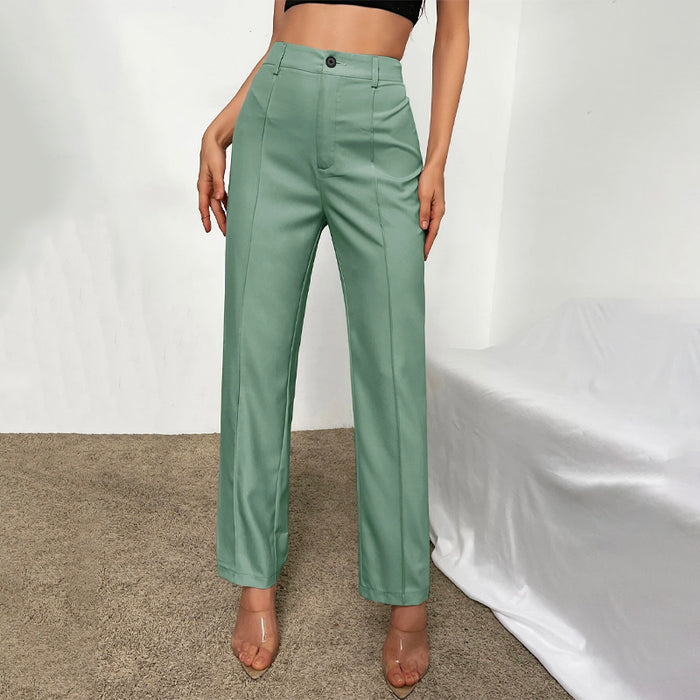 High Waist Seam Detail Pants