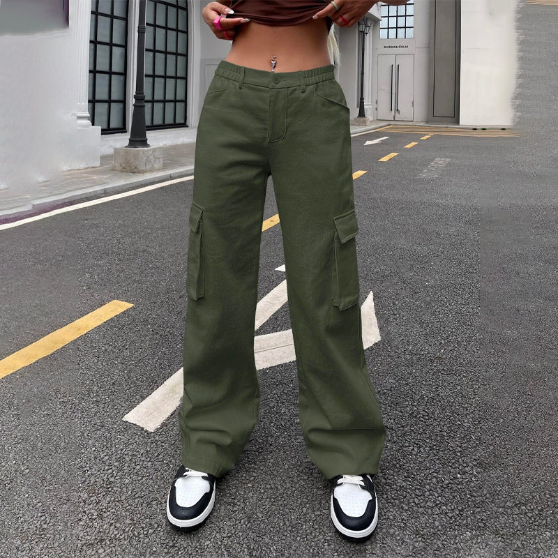 Flap Pocket Side Cargo Pants