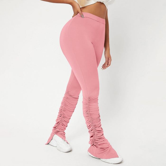 High Waist Skinny Stacked Pants