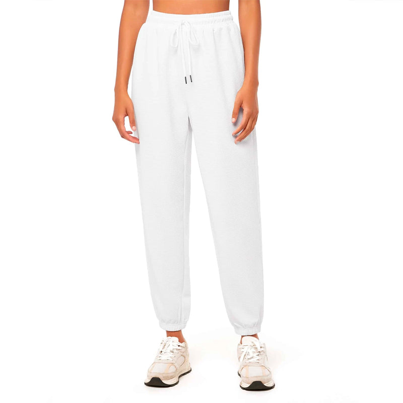 Solid Drawstring Waist Joggers Sweat Pants