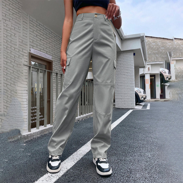 Casual High Waist Cargo Pants