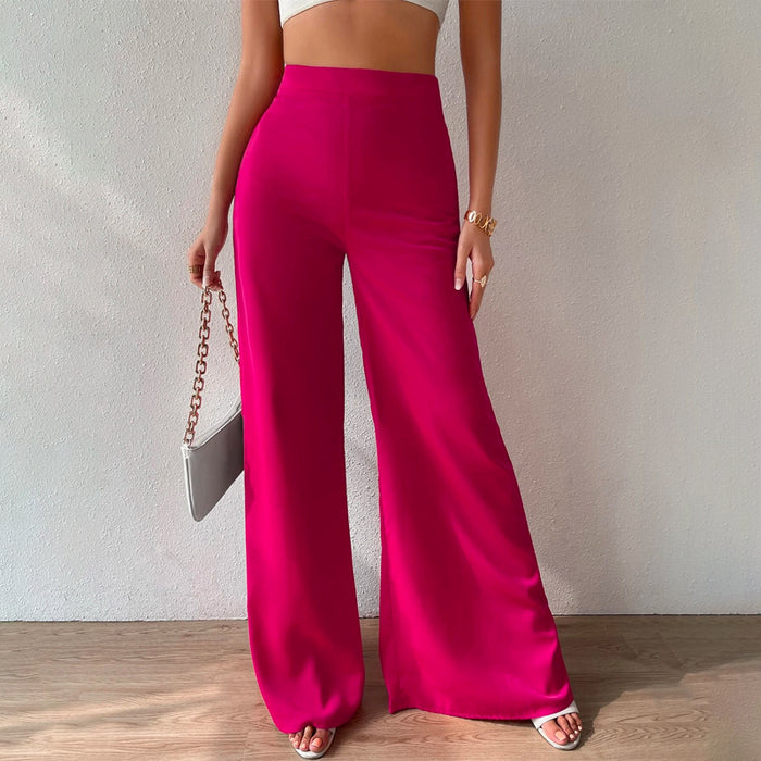 Easy Wear High Waist Wide Leg Pants