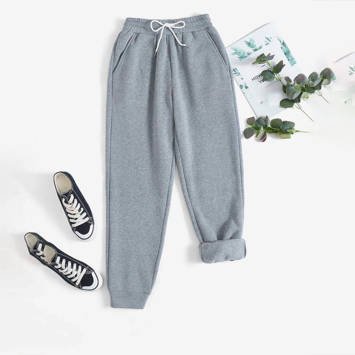 Slant Pocket Drawstring Sweatpants