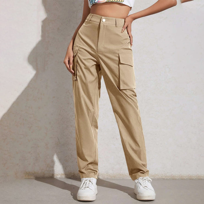 High Waisted Flap Pocket Zip Fly Pants