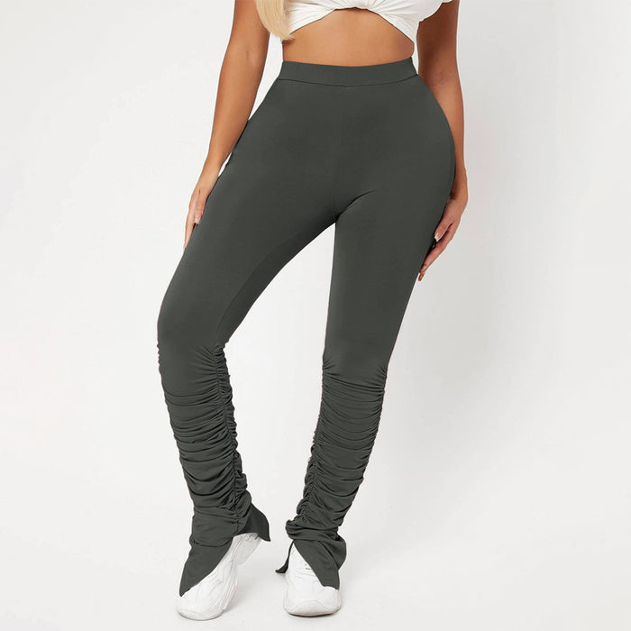 High Waist Skinny Stacked Pants