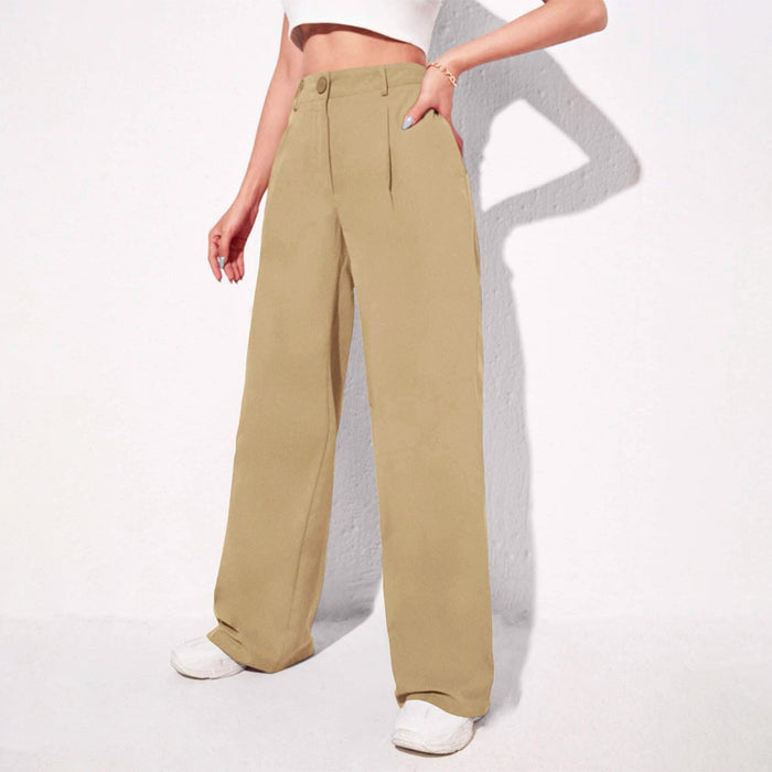 Easywear Solid Wide Leg Pants