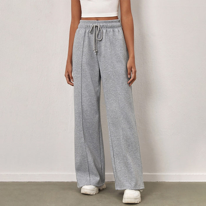 Easy Wear Solid Drawstring Waist Sweatpants