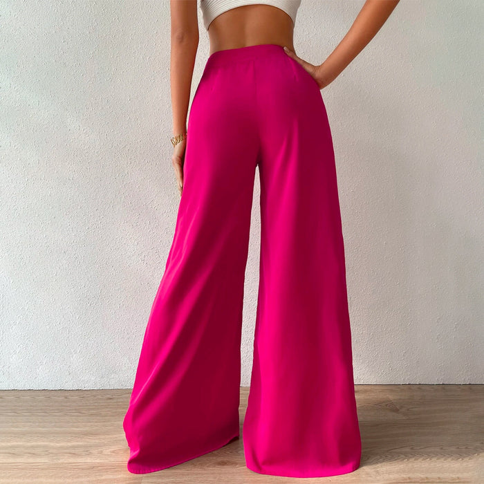 Easy Wear High Waist Wide Leg Pants