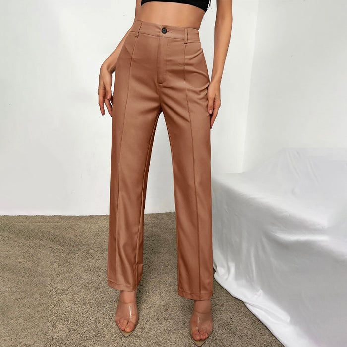 High Waist Seam Detail Pants