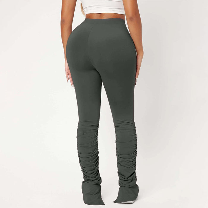 High Waist Skinny Stacked Pants