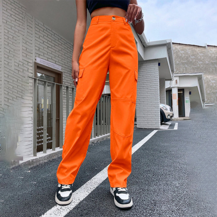 Casual High Waist Cargo Pants