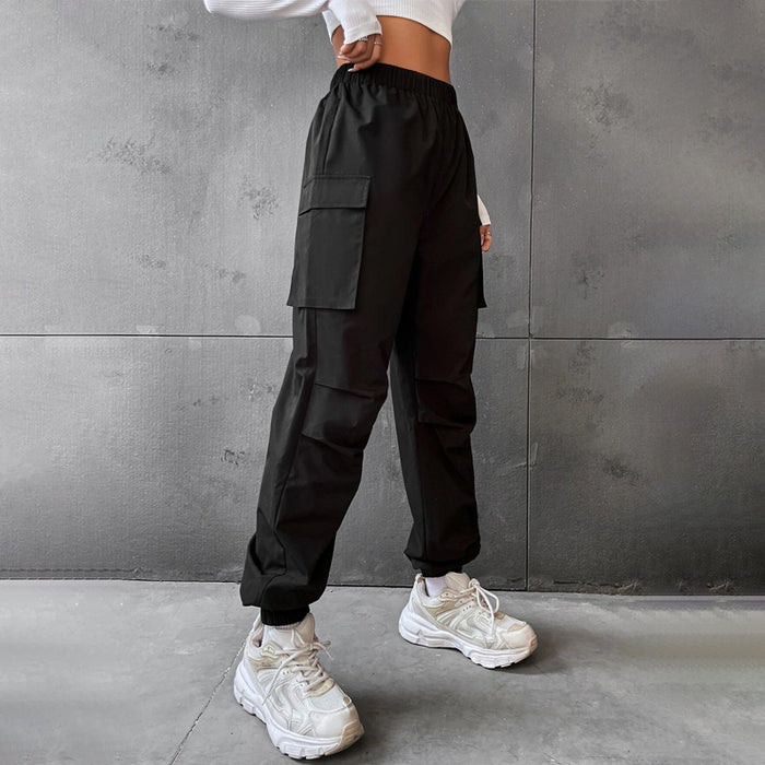 Casual Flap Pocket Side Cargo Pants