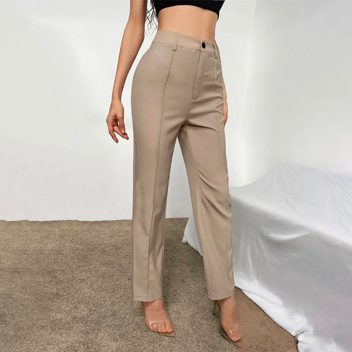 High Waist Seam Detail Pants