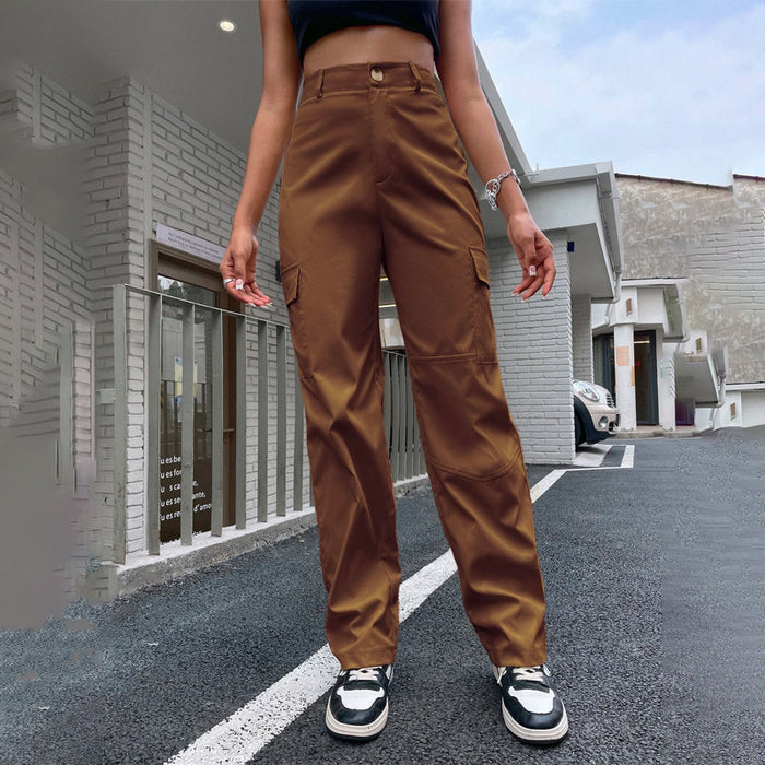 Casual High Waist Cargo Pants