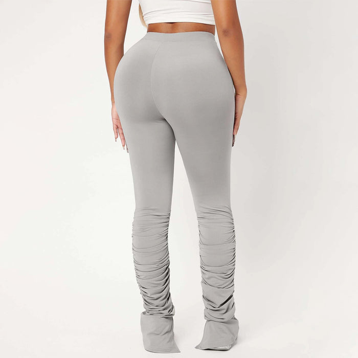 High Waist Skinny Stacked Pants