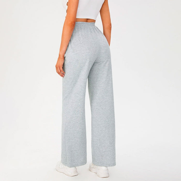 Loose Drawstring Waist Wide Leg Sweatpants