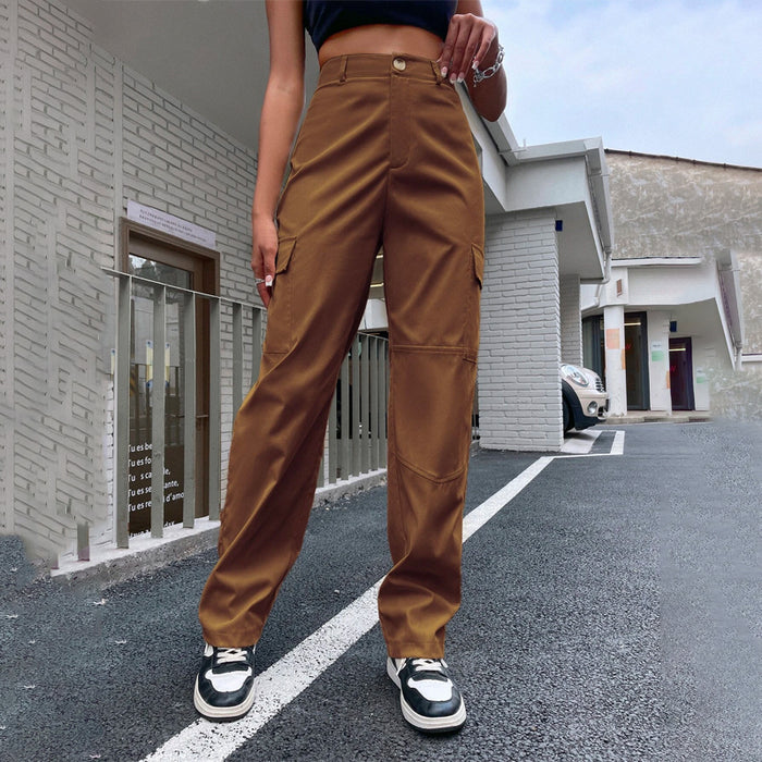 Casual High Waist Cargo Pants