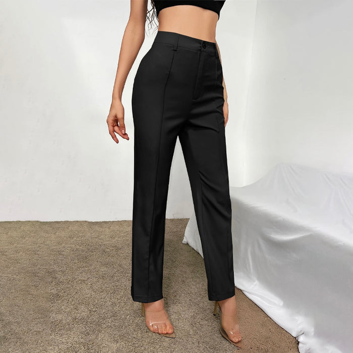 High Waist Seam Detail Pants