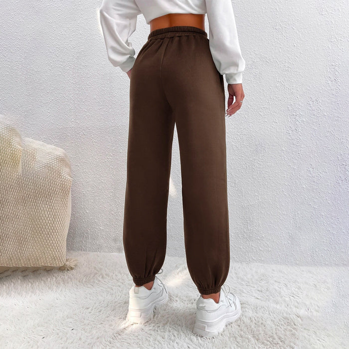 Graphic Elastic Waist Sweatpants