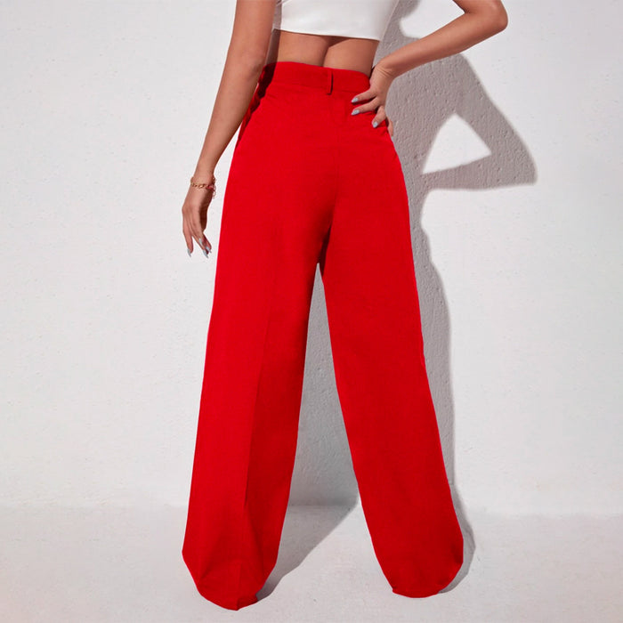 Easywear Solid Wide Leg Pants