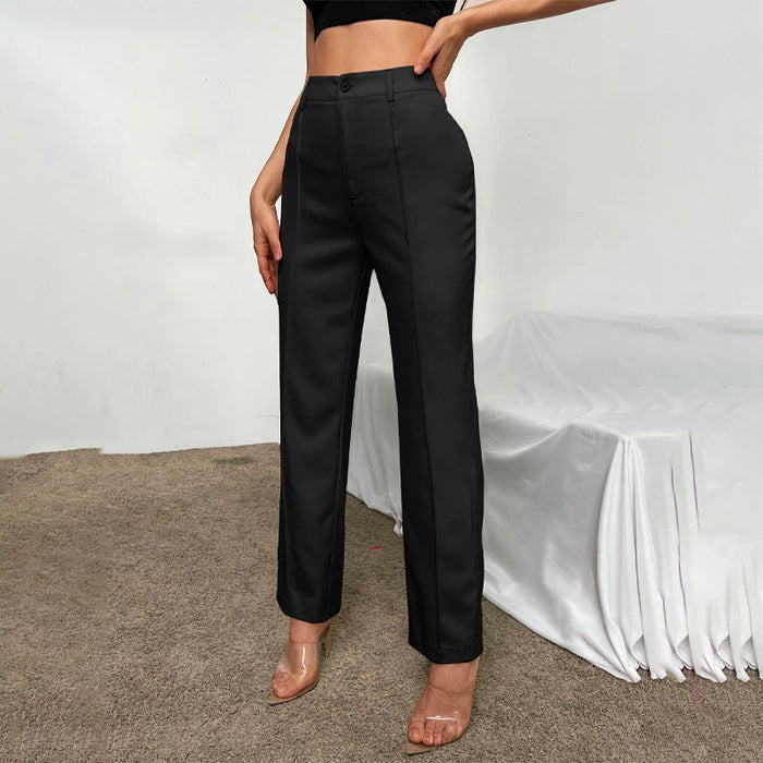 High Waist Seam Detail Pants