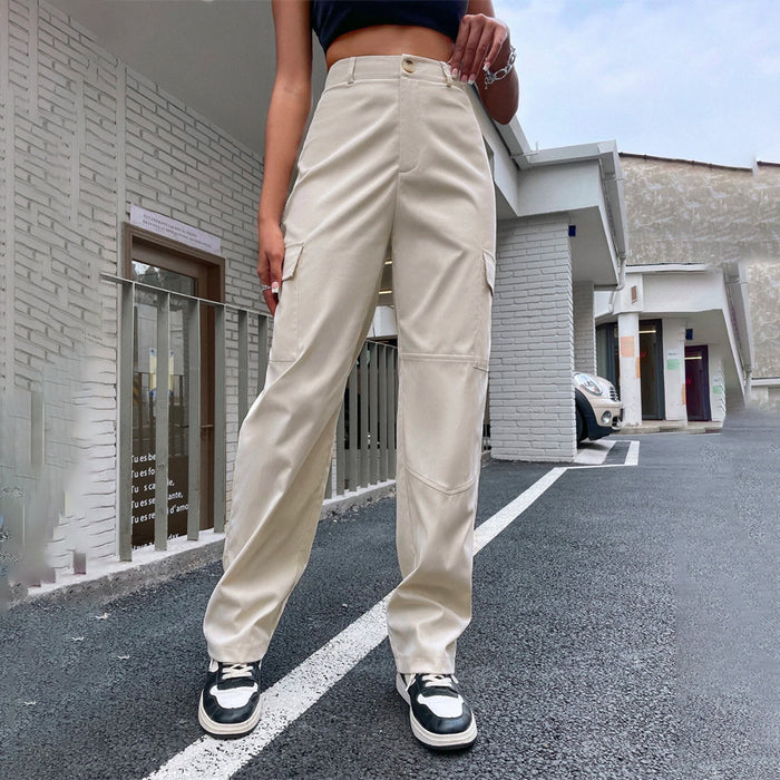 Casual High Waist Cargo Pants