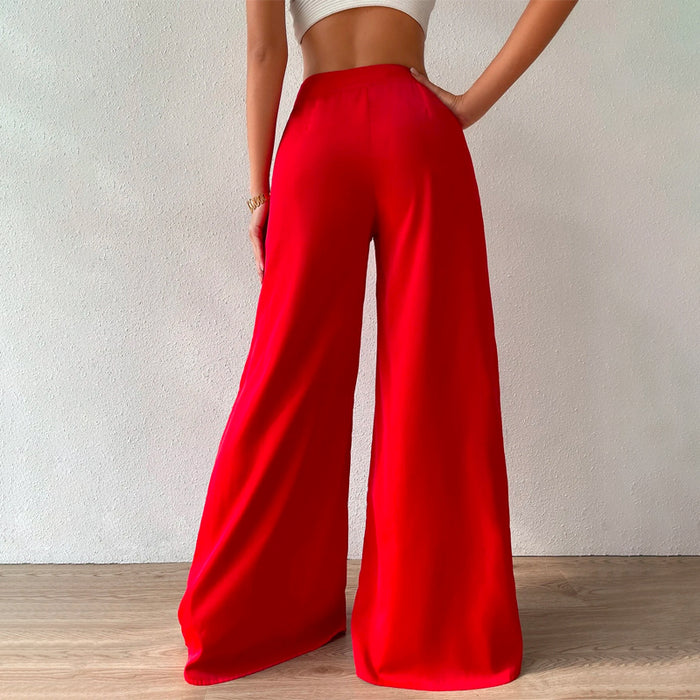 Easy Wear High Waist Wide Leg Pants