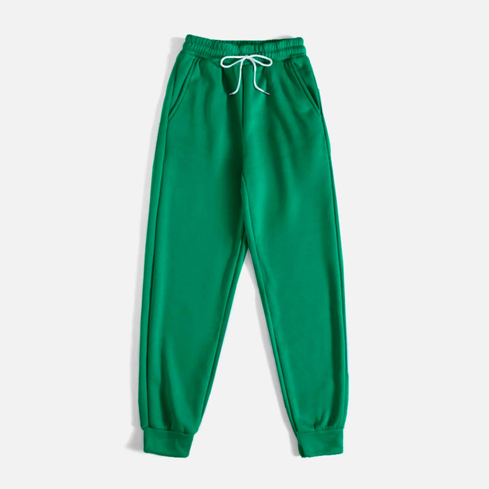 Easy Wear Slant Pocket Drawstring Sweatpants