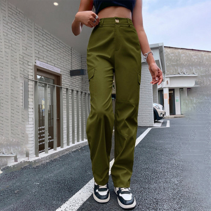 Casual High Waist Cargo Pants