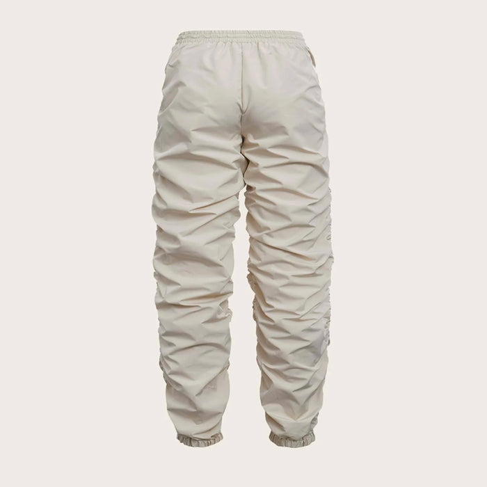 Drawstring Waist Solid Pants