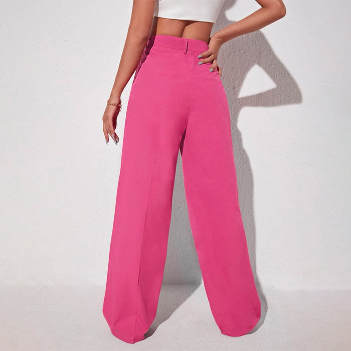 Easywear Solid Wide Leg Pants