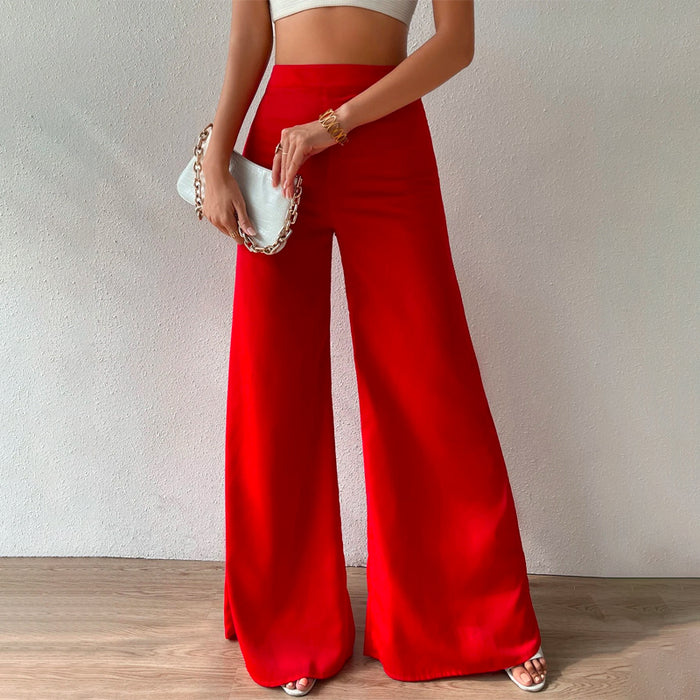 Easy Wear High Waist Wide Leg Pants