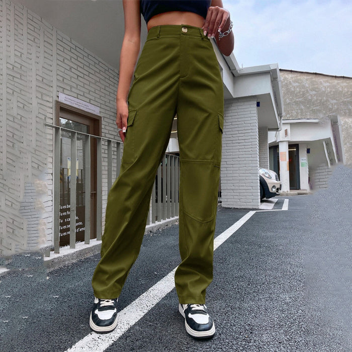 Casual High Waist Cargo Pants