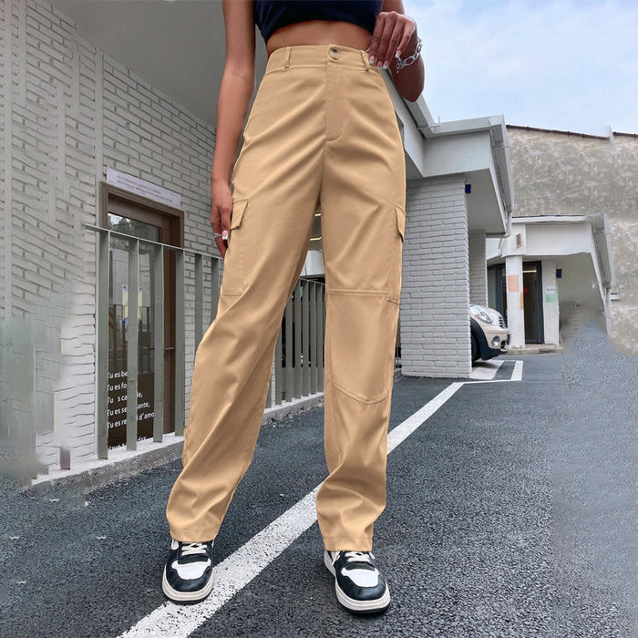 Casual High Waist Cargo Pants