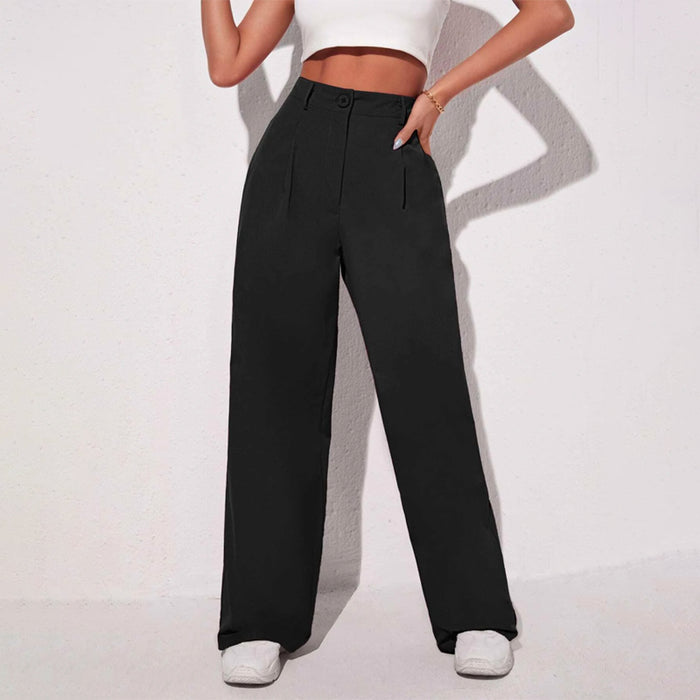 Easywear Solid Wide Leg Pants