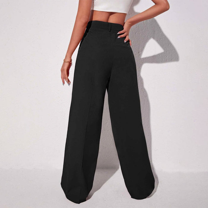 Easywear Solid Wide Leg Pants