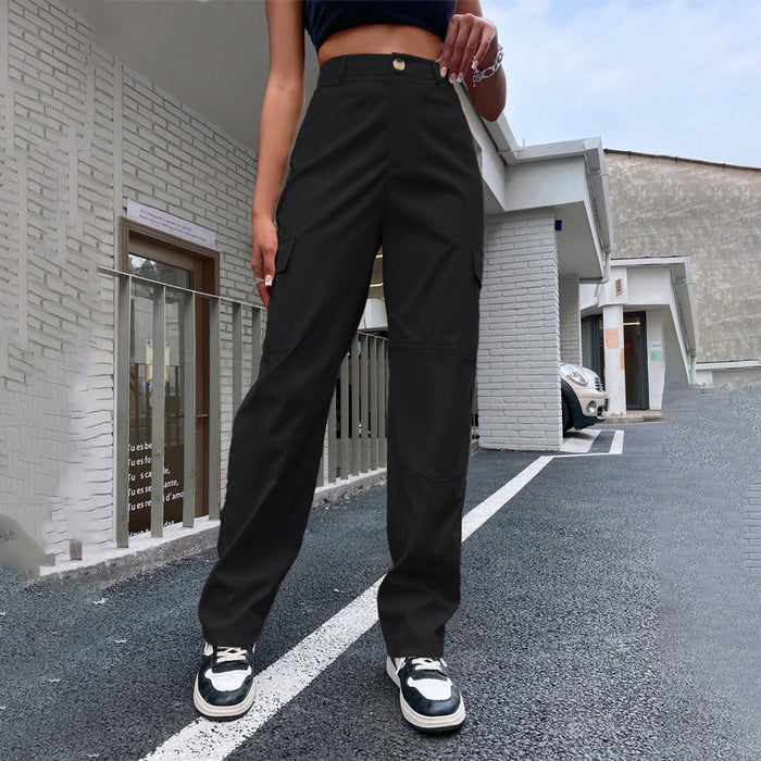 Casual High Waist Cargo Pants