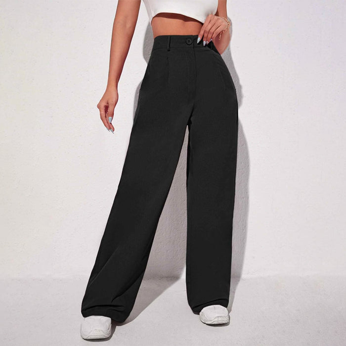 Easywear Solid Wide Leg Pants