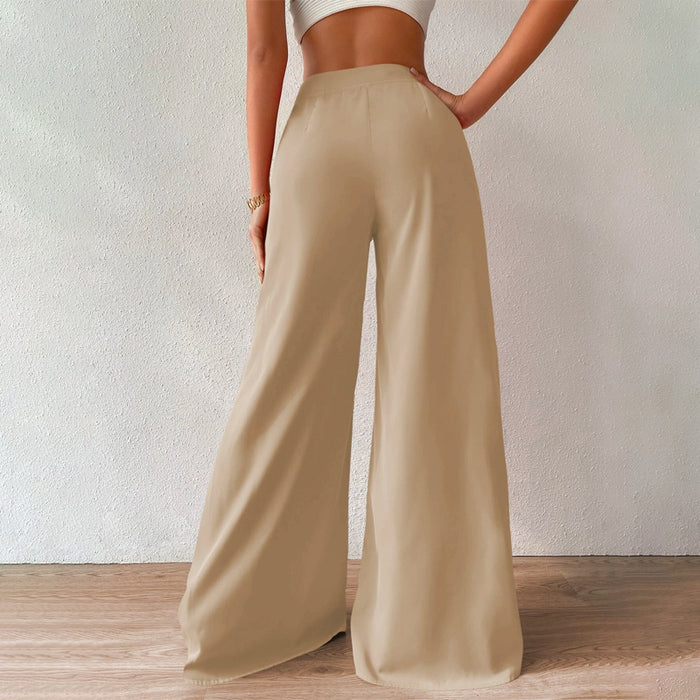 Easy Wear High Waist Wide Leg Pants