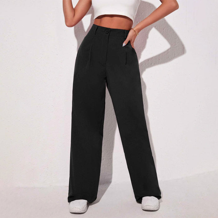 Easywear Solid Wide Leg Pants