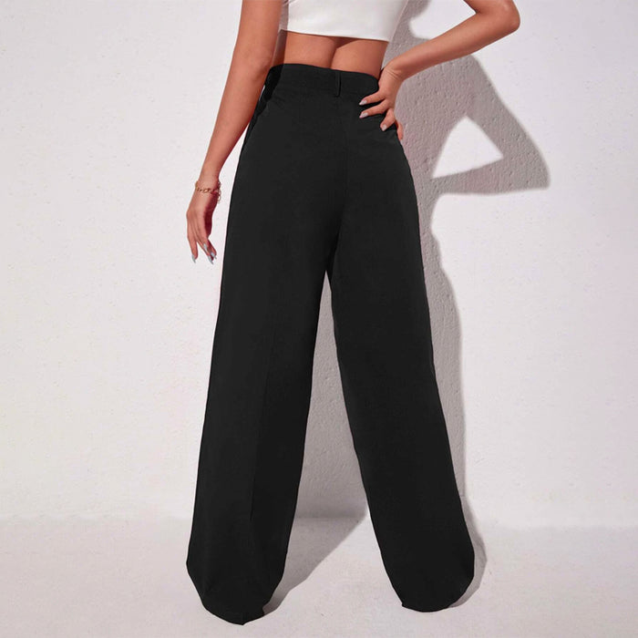 Easywear Solid Wide Leg Pants