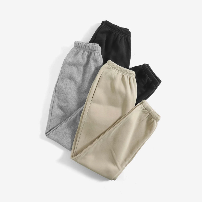 Pack Of 3 Solid Slant Pocket Sweatpants