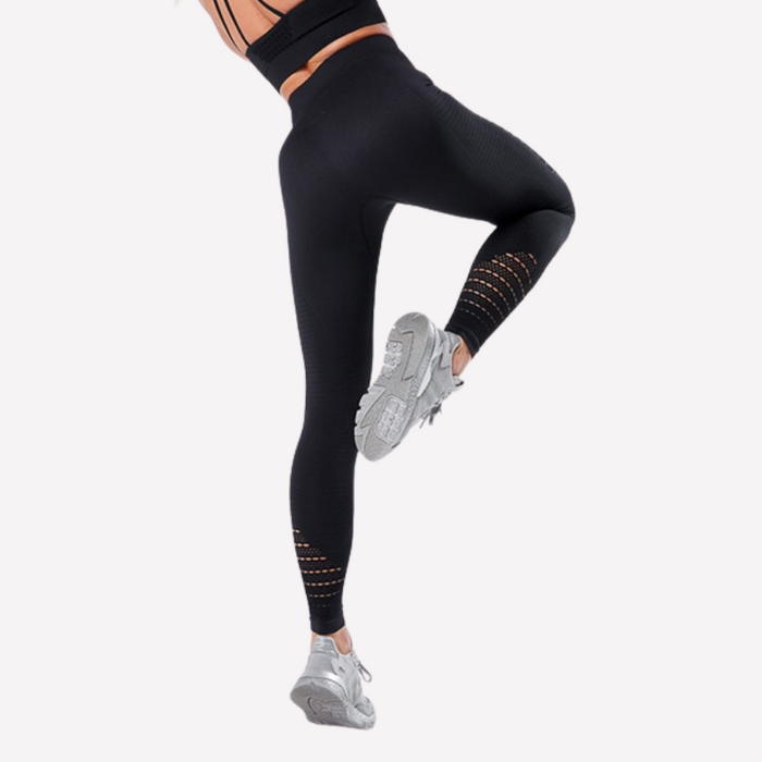 Seamless Hollow Mesh Solid 28" Lifting Tights