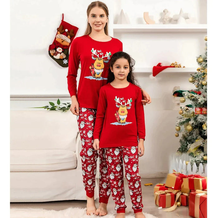 Reindeer And Santa Christmas Matching Set