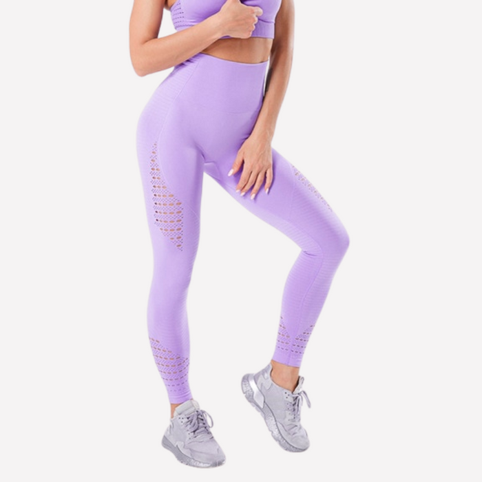 Seamless Hollow Mesh Solid 28" Lifting Tights