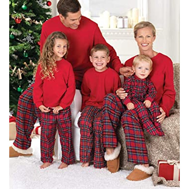 The Christmas Thermal Plaid Family Sets