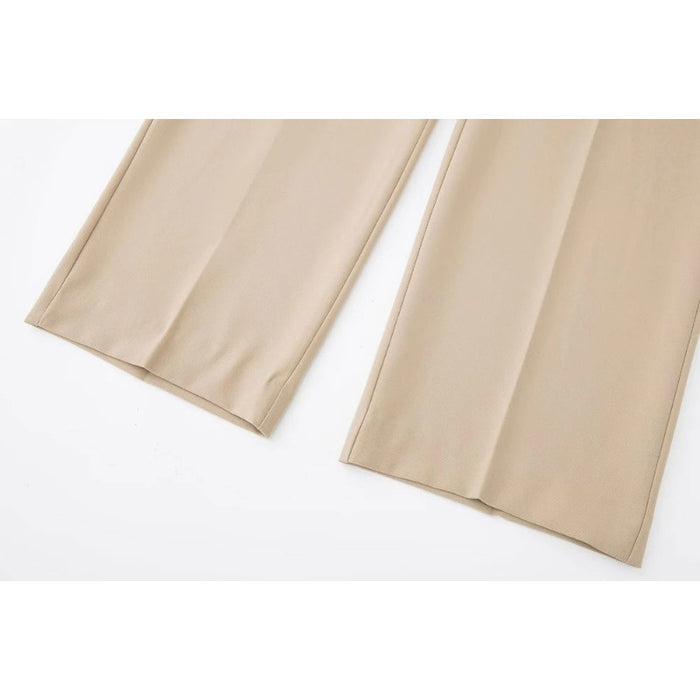 Vintage Zipper Fly Front Flaps Straight Pants