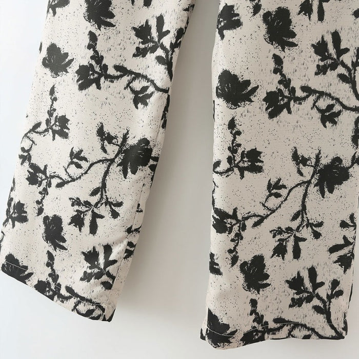 Casual Floral Print Pants For Women