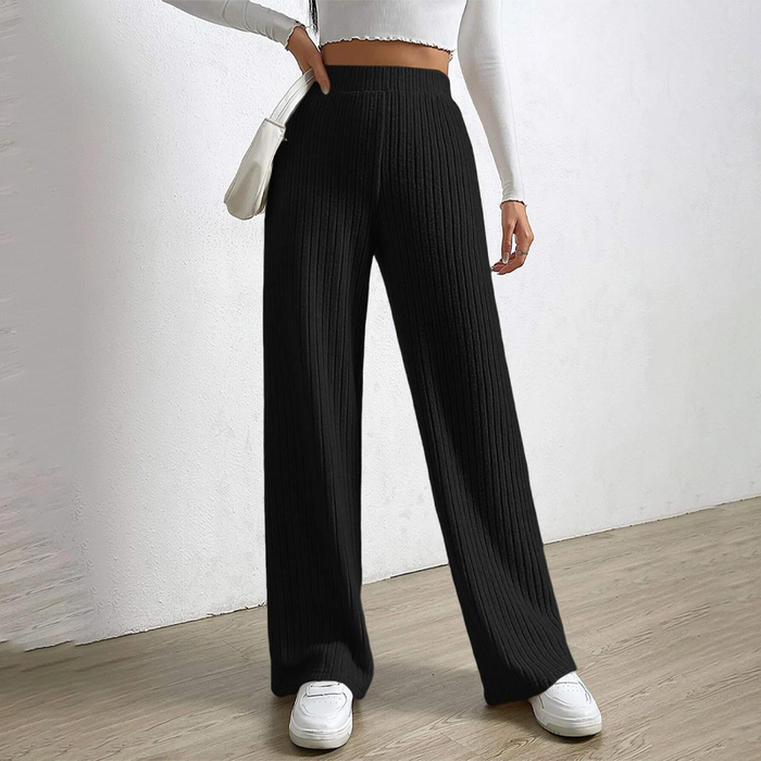 Easywear Elastic Waist Wide Leg Pants