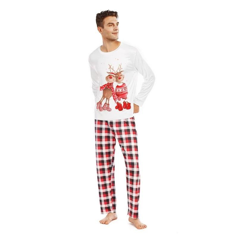 Couple Deer Christmas Family Matching Pajamas
